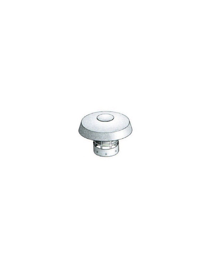 Terminale scarico fumi verticale ff diam.60mm