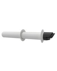 Prolunga coassiale pp/pp 60/100 scarico bco e due rosoni