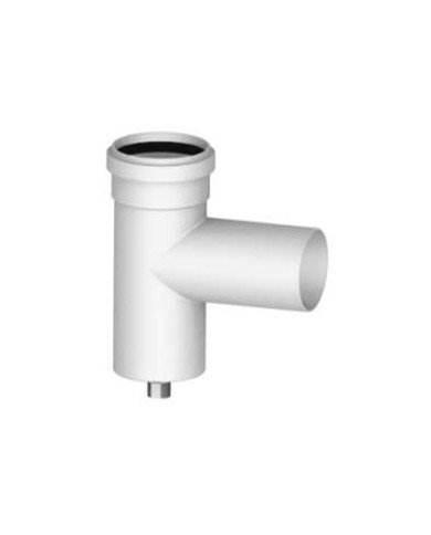 Tee con scarico condensa D80 Camera Stagna