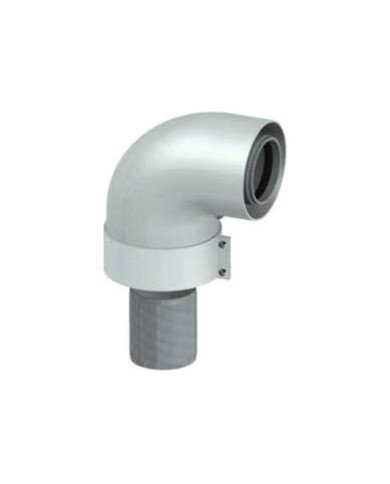 Curva coassiale 45° 60-100 Alluminio