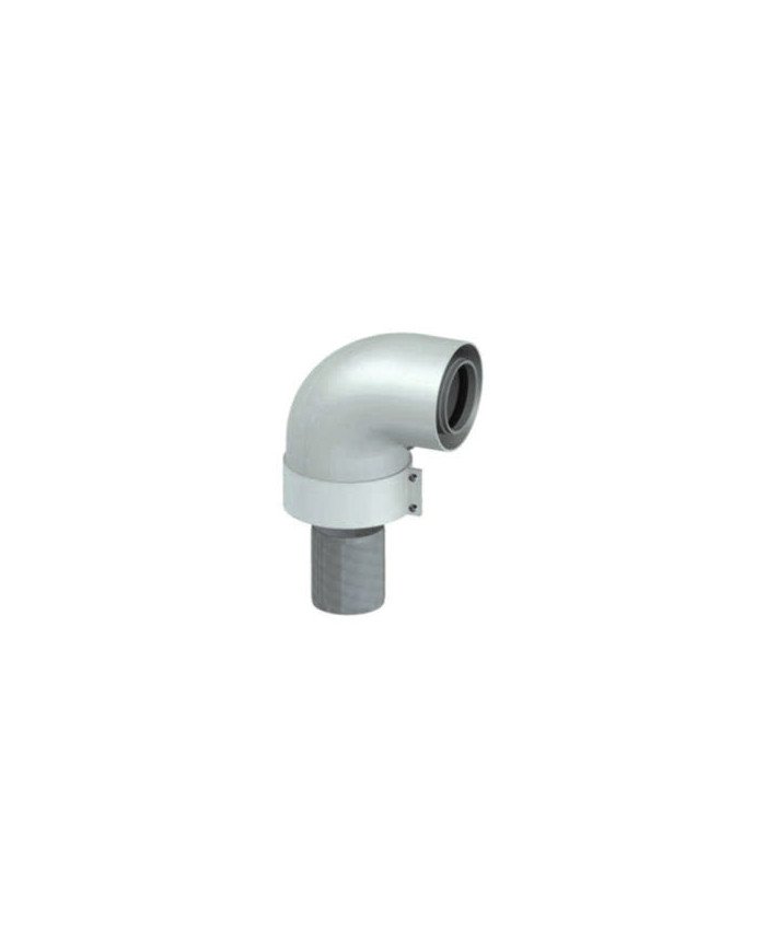 Curva coassiale 45° 60-100 Alluminio