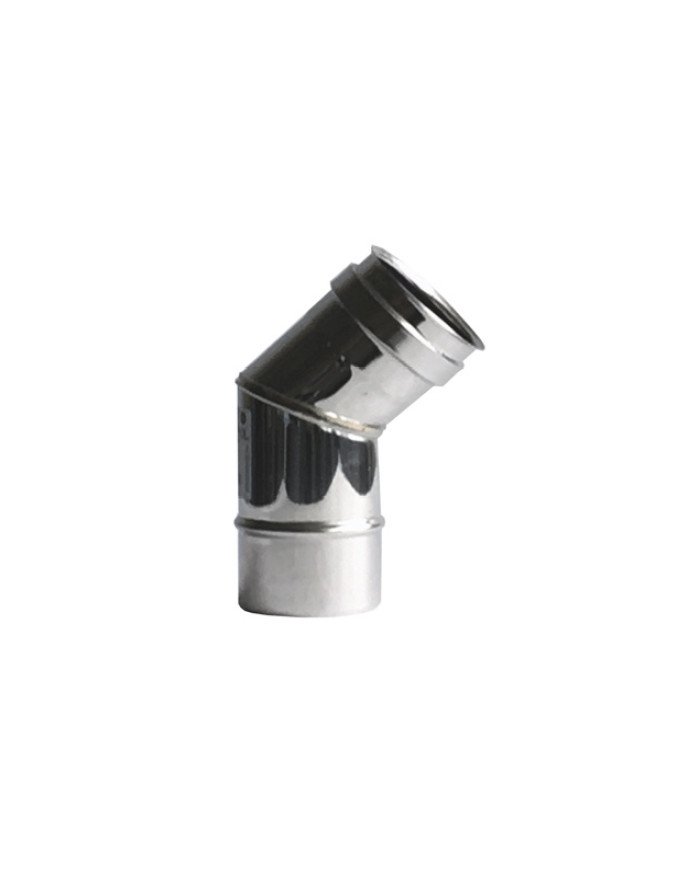 Curva 45° inox 304 Monoparete