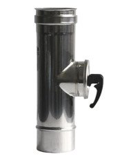 Elemento a Tee ispezione c/tappo inox 316 Monoparete