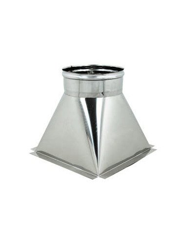 Raccordo Ispezione Tramoggia base quadra inox 316