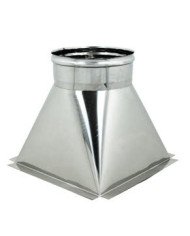 Raccordo Ispezione Tramoggia base quadra inox 316