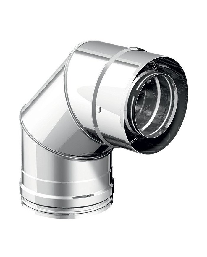Curva doppia parete 90° inox 316
