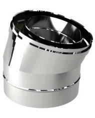 Curva doppia parete 30° inox 316