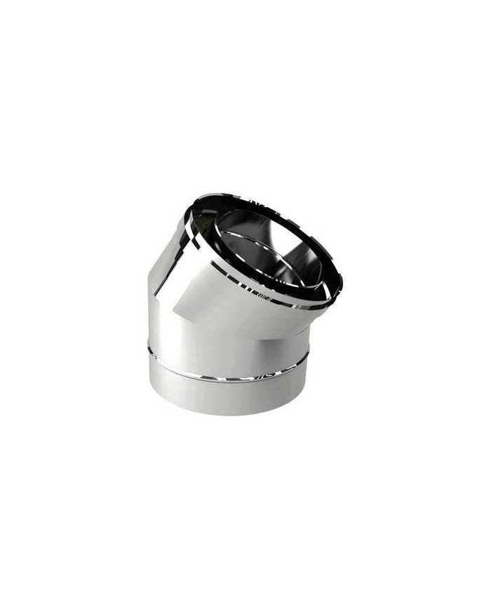 Curva doppia parete 45° inox 316