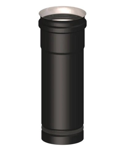 Elemento telescopico MF inox 316 nero monoparete