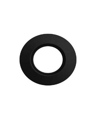 Rosone coprimuro silicone nero ino x316