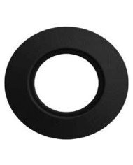 Rosone coprimuro silicone nero ino x316
