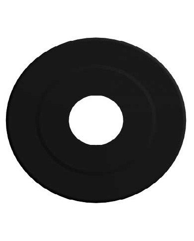 Rosone Coprimuro grande nero inox 316