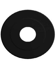 Rosone Coprimuro grande nero inox 316