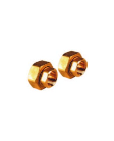 Coppia bocchettoni in Ottone FF