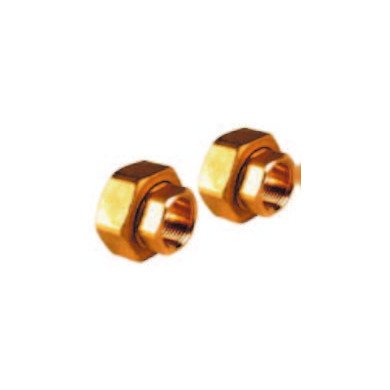 Coppia bocchettoni in Ottone FF