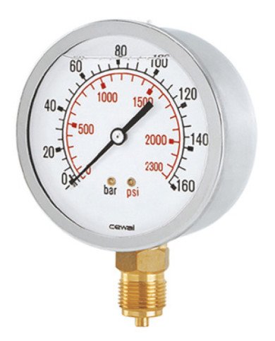 Manometro Attacco radiale Bagno di Glicerina DN63