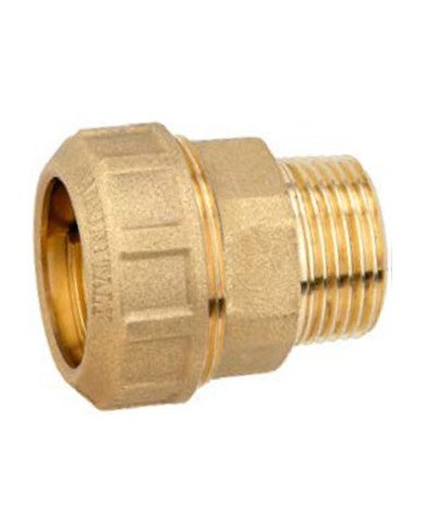 Raccordo Maschio Ottone tubo polietilene