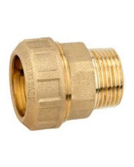 Raccordo Maschio Ottone tubo polietilene