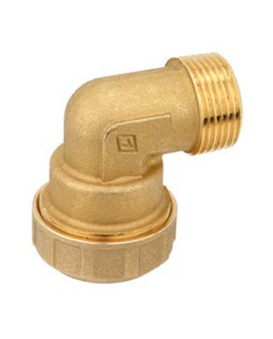 Gomito Maschio Ottone tubo polietilene