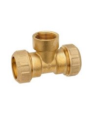 Tee Femmina ottone raccordo polietilene