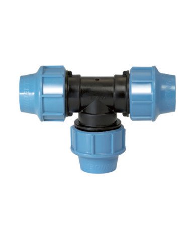 Tee PVC tubo polietilene
