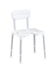 Sedia da doccia con schienale portata Kg150