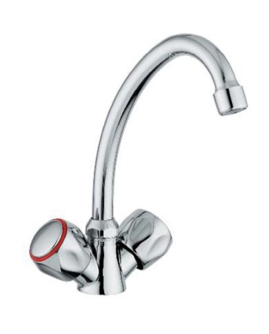 Rubinetto 2 manopole sopralavello