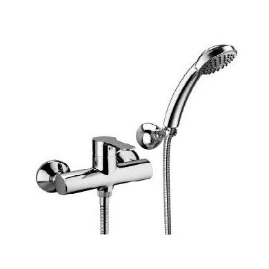 Miscelatore esterno doccia blu