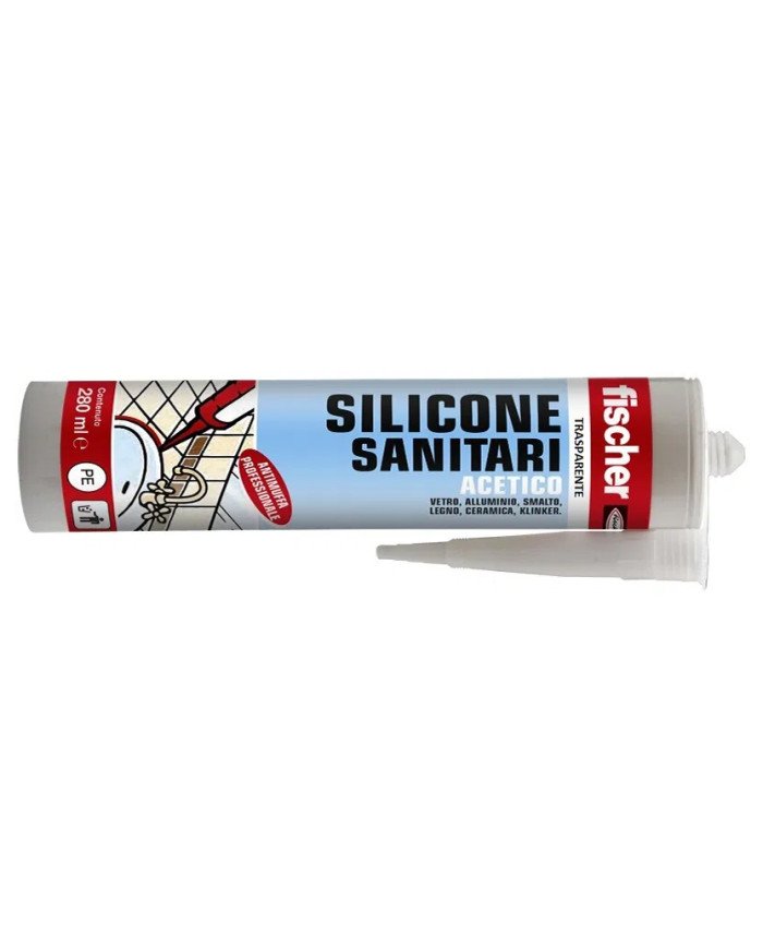 Silicone sanitario Acetico Fischer