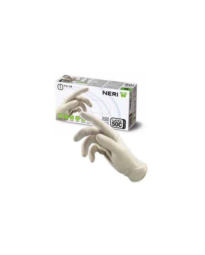 Guanti lattice latex 50c