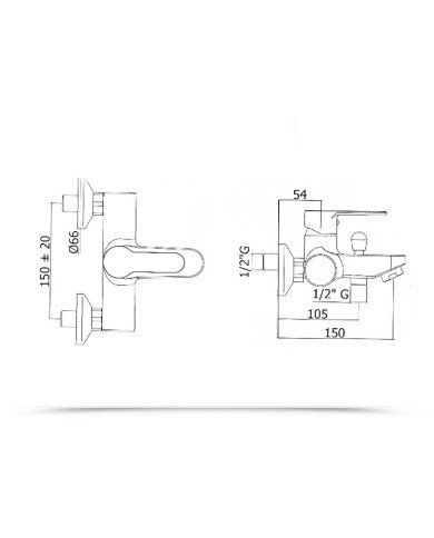 Miscelatore Vasca blu
