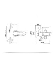 Miscelatore Vasca blu