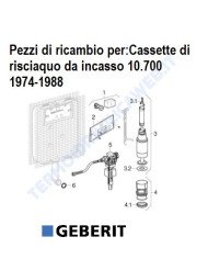 Ricambi per cassetta incasso 10.700 Geberit