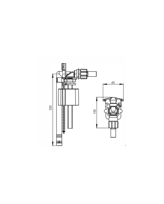 Rubinetto galleggiante Magnetico universale