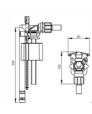 Rubinetto galleggiante Magnetico universale