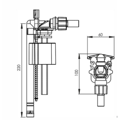Rubinetto galleggiante Magnetico universale