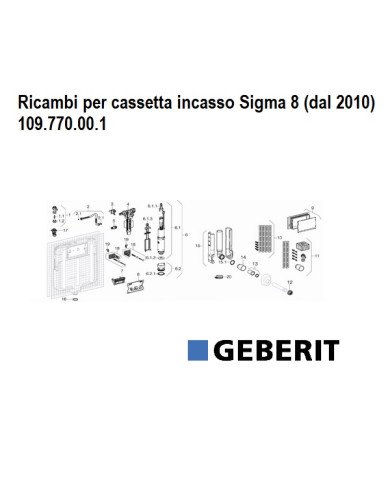 Ricambi SIGMA8 (2010) 109.770.00.1 Geberit