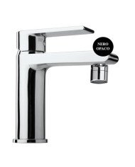 Miscelatore Bidet Atlantic Argo Nero Opaco con piletta da 1"1/4