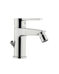 Miscelatore Bidet Round Argo cromo con piletta da 1"1/4
