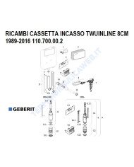 Ricambi Twuinline 110.700.00.2 Geberit anno 1989-2016
