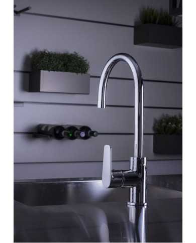 Miscelatore Lavello bocca alta Lime Paffoni cromo