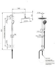 Set Colonna doccia 332 Tonda