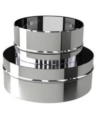 Adattatore inox da mono a doppiaparete 316